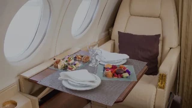 What Can I Eat and Drink on a Private Jet?