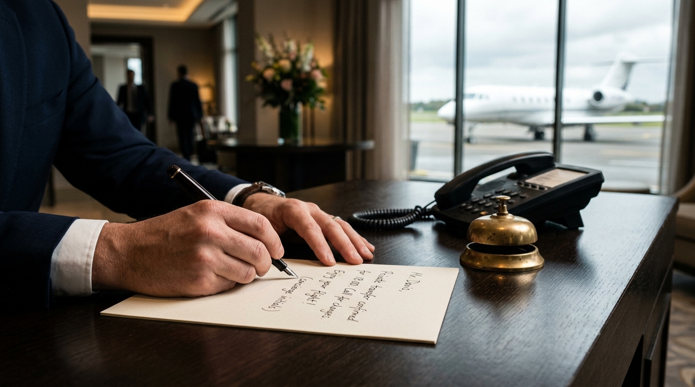 What a Hotel Concierge Actually Earns Referring a Client to a Private Jet Charter